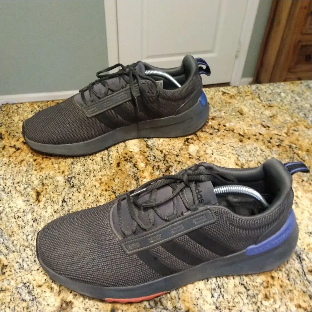 Adidas Racer TR21 Men's Size 11 Lace Up Running Shoes Sneakers Black/Gray GZ8185